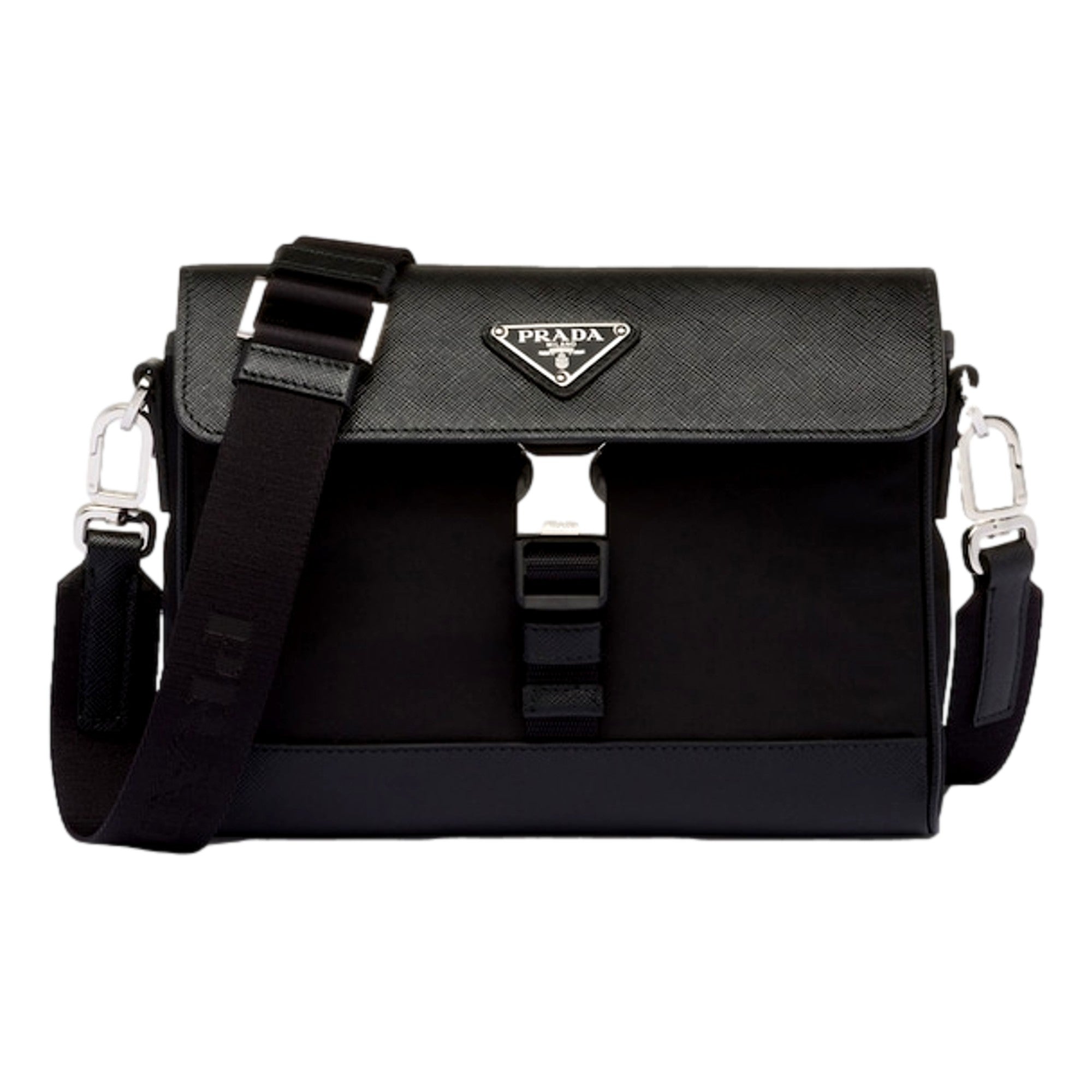 Prada Nero Black Crossbody - Sustainable Luxury in Re-Nylon -   Shop Bags LLC