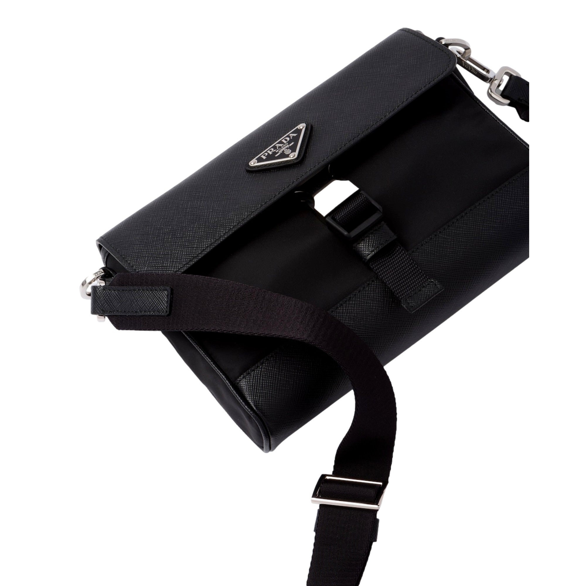 Prada Nero Black Crossbody - Sustainable Luxury in Re-Nylon -   Shop Bags LLC