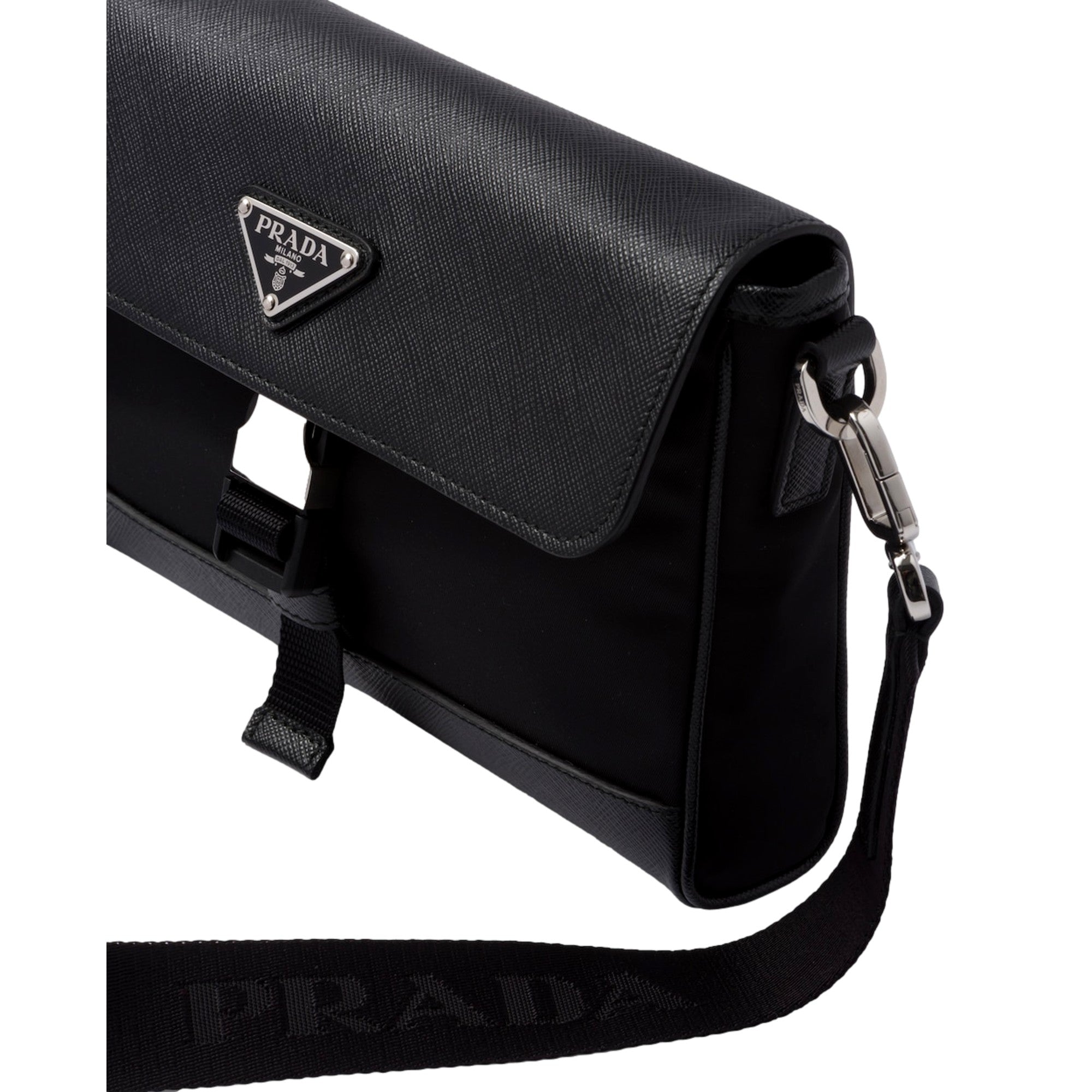 Prada Nero Black Crossbody - Sustainable Luxury in Re-Nylon -   Shop Bags LLC