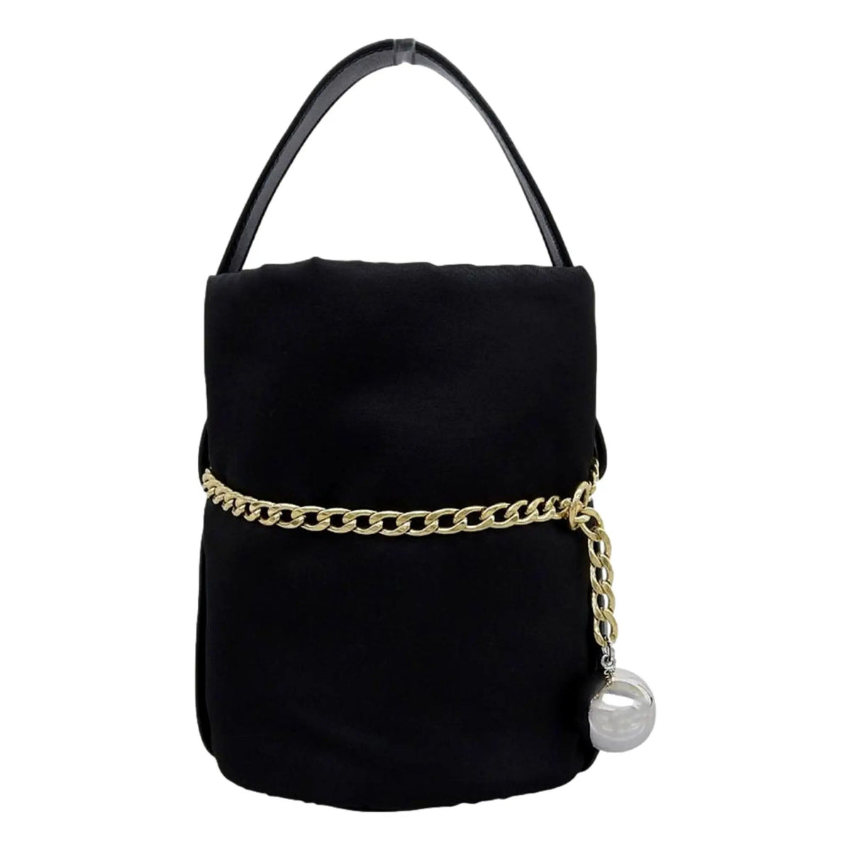 Prada Petit Sac Noir Mini Re-Nylon and Nappa Leather Bucket Bag Black