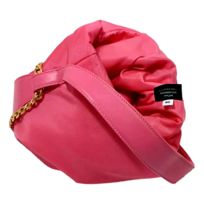 Prada Petit Sac Noir Mini Re-Nylon and Nappa Leather Bucket Bag Pink