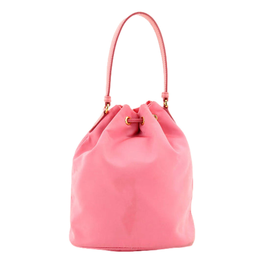 Prada Pink Bucket Bag: Stylish Saffiano Crossbody for Any Occasion -   Shop Bags LLC 