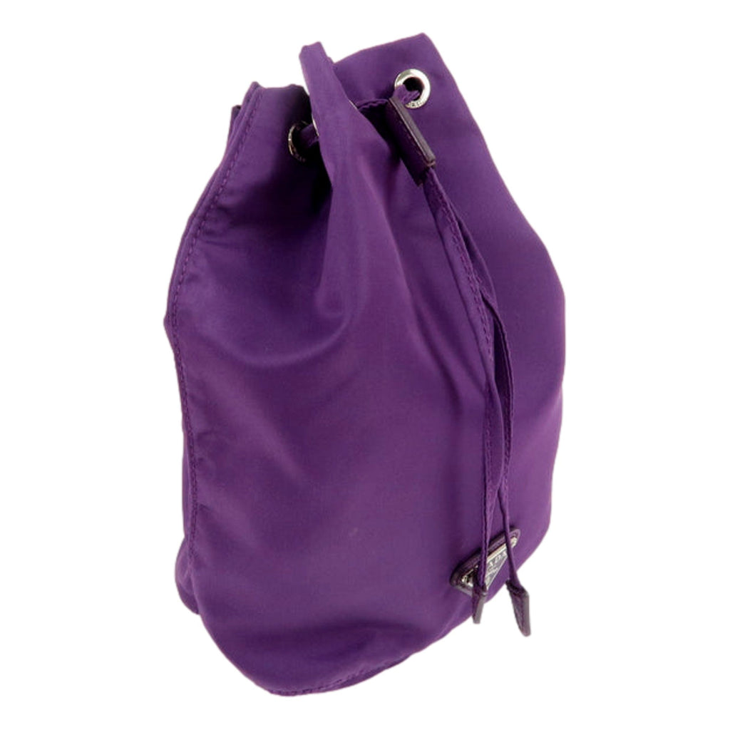 Prada Purple Nylon Bucket Bag - Stylish, Versatile & Durable -   Shop Bags LLC