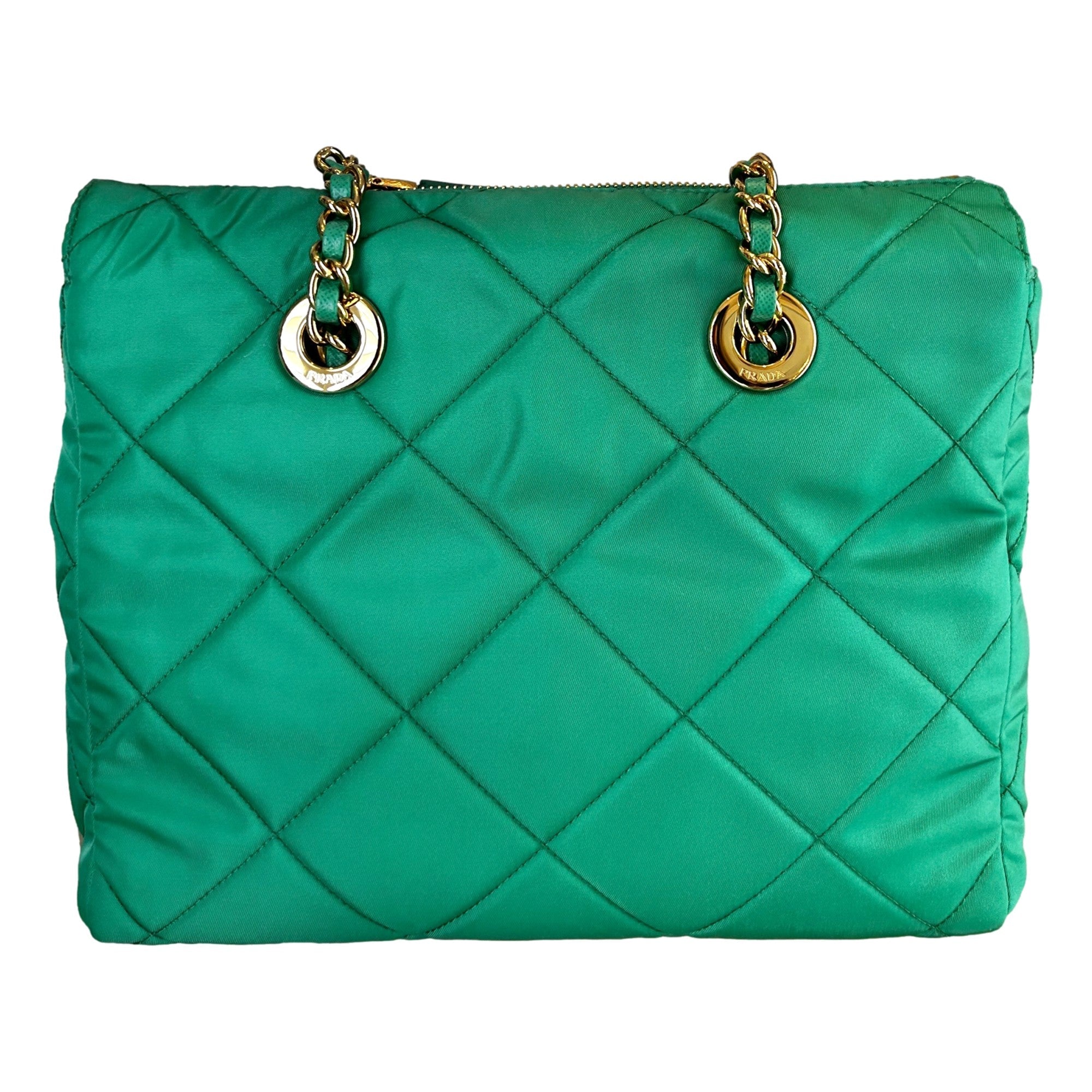 Prada Re-Edition 1995 Green Tote: Chic, Sustainable Luxury -   Shop Bags LLC
