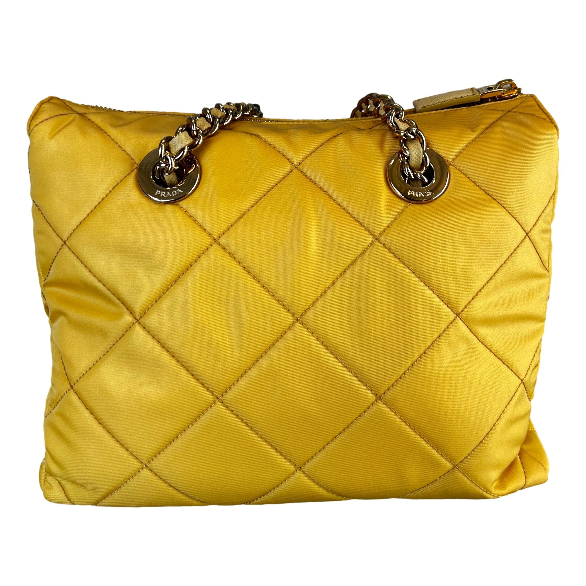Prada Re-Edition 1995 Tote in Maize Yellow - Sustainable Luxury -   Shop Bags LLC