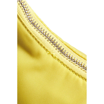 Prada Re-Edition 2005 Yellow Nylon Shoulder Bag with Pouch