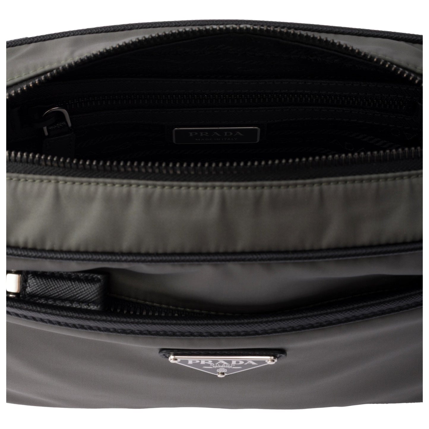 Prada Re-Nylon Saffiano Leather Camera Crossbody Zip Bag in Green -   Shop Bags LLC 