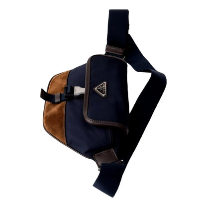 Prada Re-Nylon and Suede Belt Bag: Stylish Elegance for
