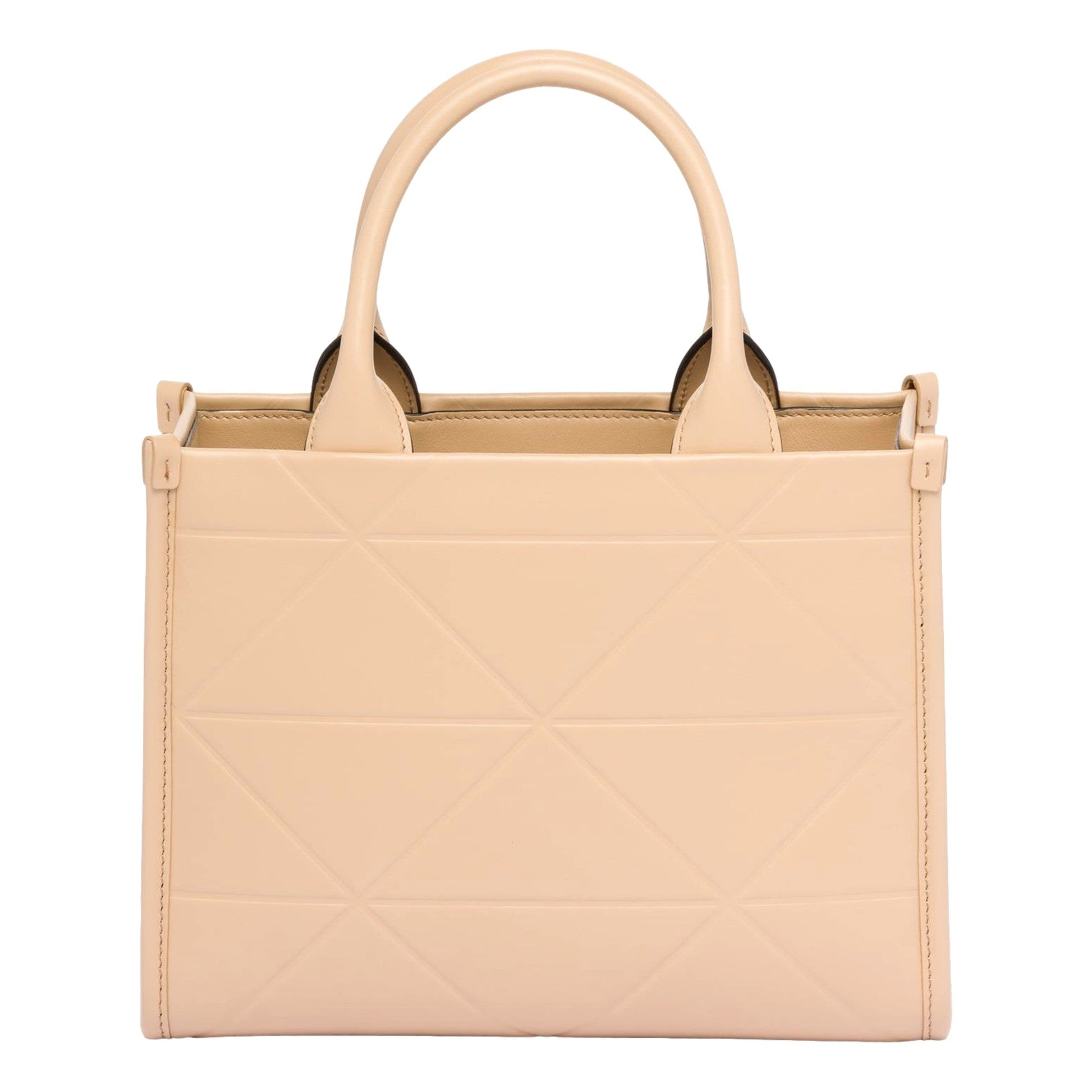Prada Sabbia Sand Quilted Mini Tote - Elegant & Versatile Luxury -   Shop Bags LLC