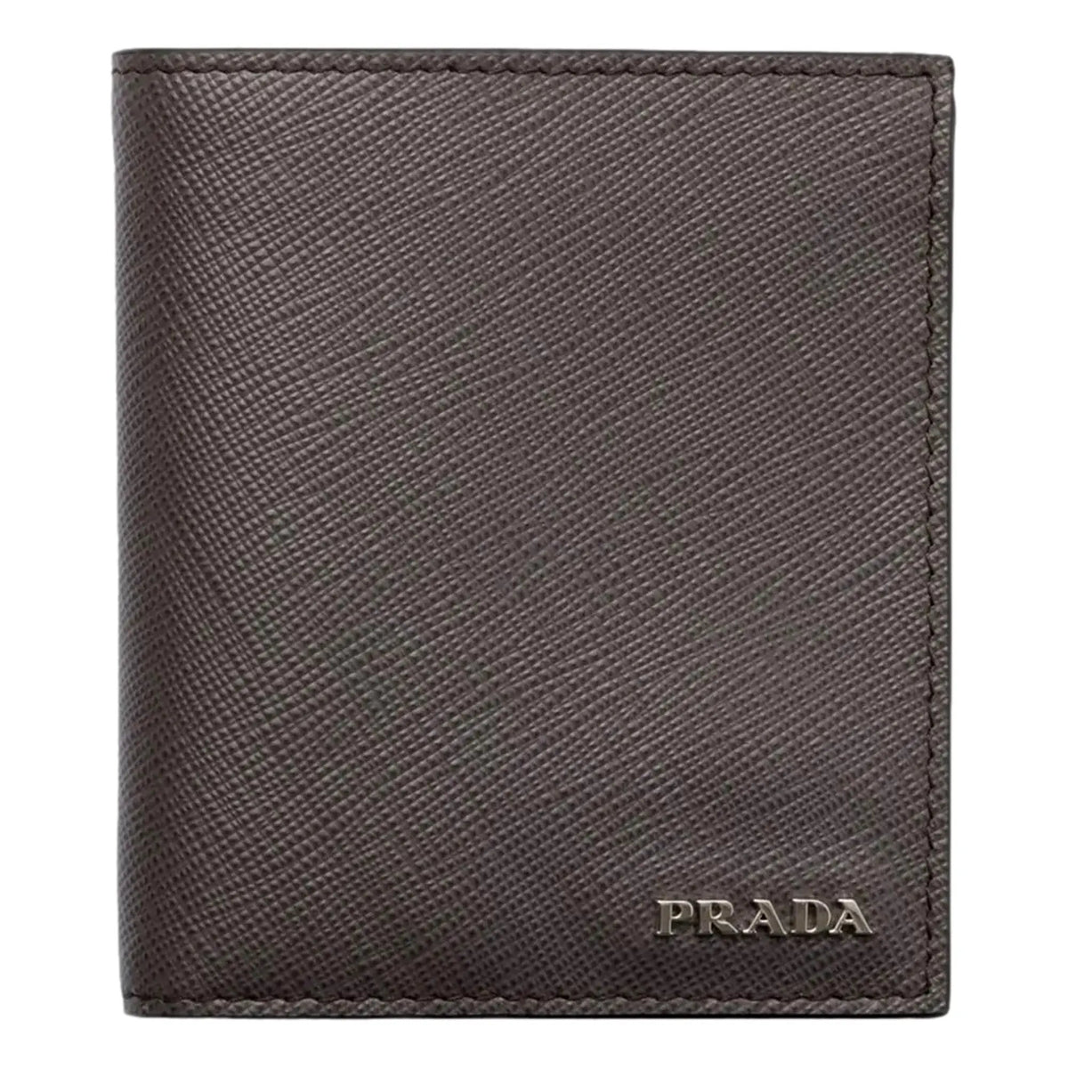 Prada Saffiano Leather Bifold Wallet - Smoky Emerald
