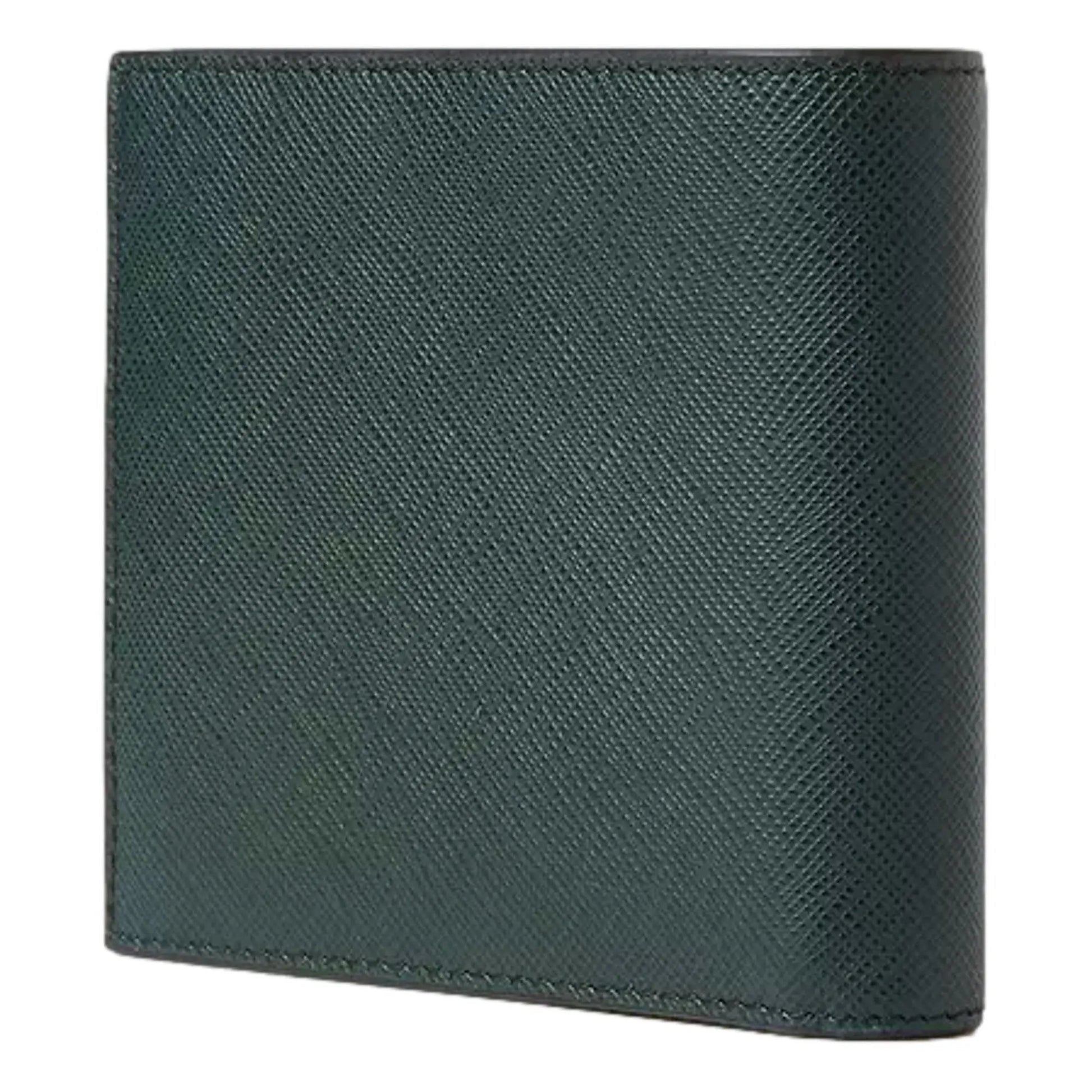 Prada Saffiano Leather Dark Green Bifold Wallet - Timeless Luxury -   Shop Bags LLC 