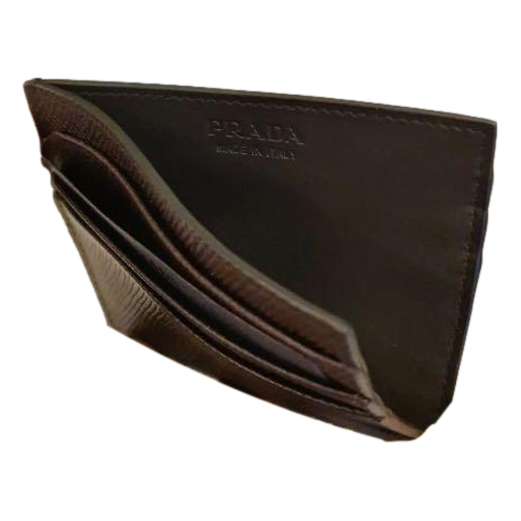 Prada Saffiano Mens Wallet | Stylish Brown Wallet for Cardholders -   Shop Bags LLC 