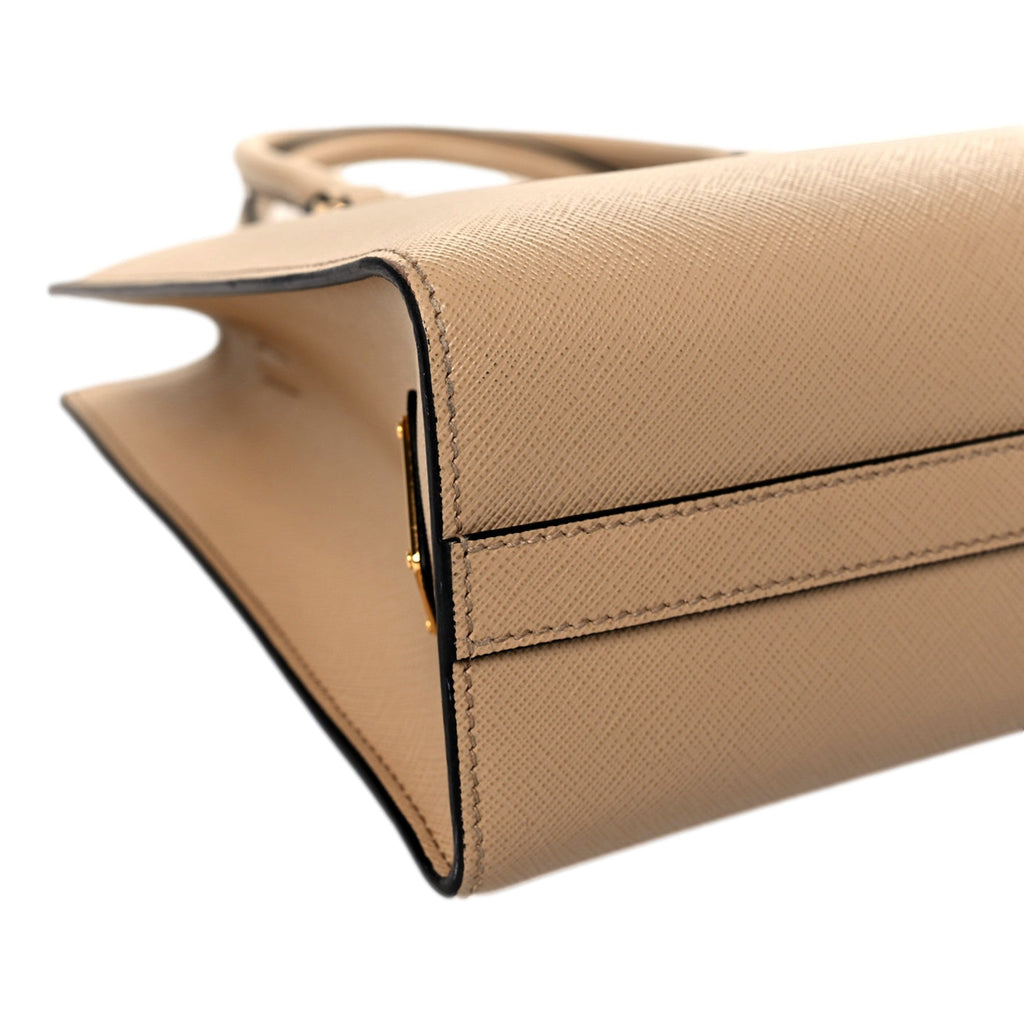 Prada Saffiano Sabbia Tote, Shop Bags - Luxurious Italian -   Shop Bags LLC