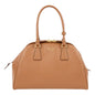 Prada Saffiano Soft Calfskin Top Handle Handbag Medium Caramel Brown -   Shop Bags LLC