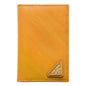 Prada Saffiano Vertical Card Holder Wallet - Elegance in Ambra