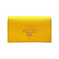 Prada Saffiano Yellow Leather Card Case Wallet - Stylish & Practical -   Shop Bags LLC 