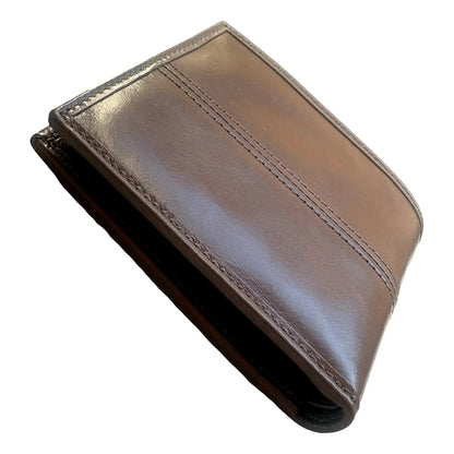 Prada Soft Lux Leather Triangle Logo Bifold Wallet in Argilla Gray