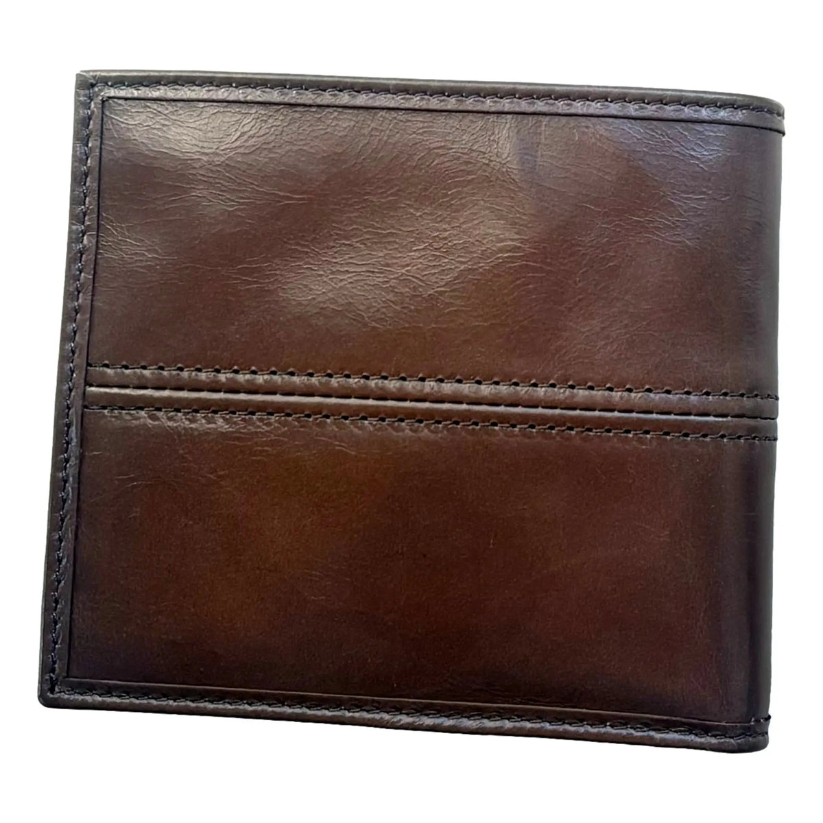 Prada Soft Lux Leather Triangle Logo Bifold Wallet in Argilla Gray