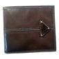 Prada Soft Lux Leather Triangle Logo Bifold Wallet in Argilla Gray