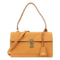 Prada Soft Sound Medium Amber Orange Soft Grain Leather Shoulder Bag