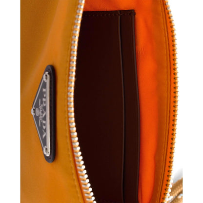 Prada Speedrock Re-Nylon Ambra Orange Nylon Leather Smartphone Holder Pouch Bag -   Shop Bags LLC 