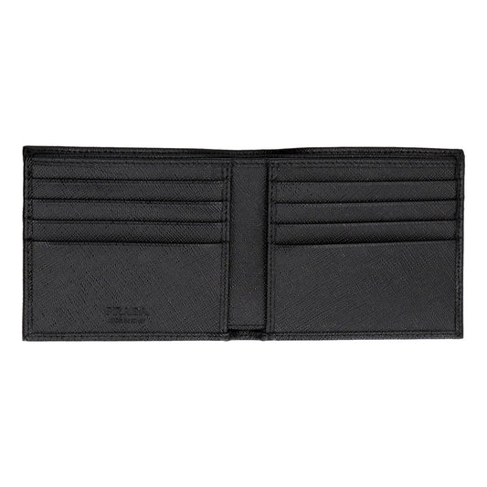Prada Tessuto Bifold Wallet - Nylon & Saffiano Elegance