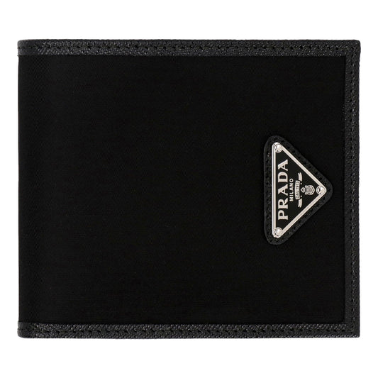 Prada Tessuto Bifold Wallet - Nylon & Saffiano Elegance