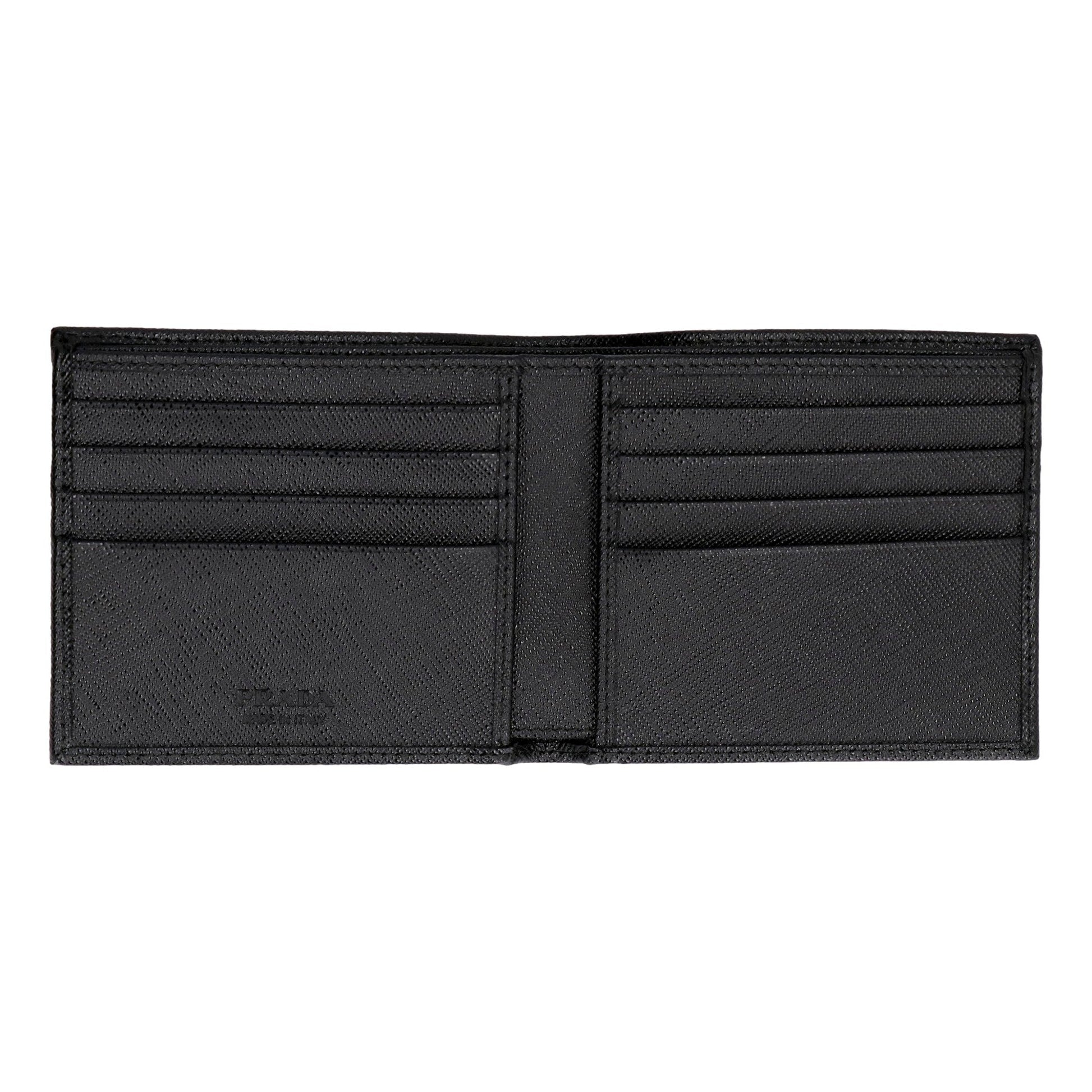 Prada Tessuto Bifold Wallet - Nylon & Saffiano Elegance -   Shop Bags LLC 