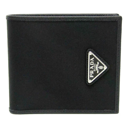 Prada Tessuto Nylon Saffiano Leather Bifold: Luxe & Practical