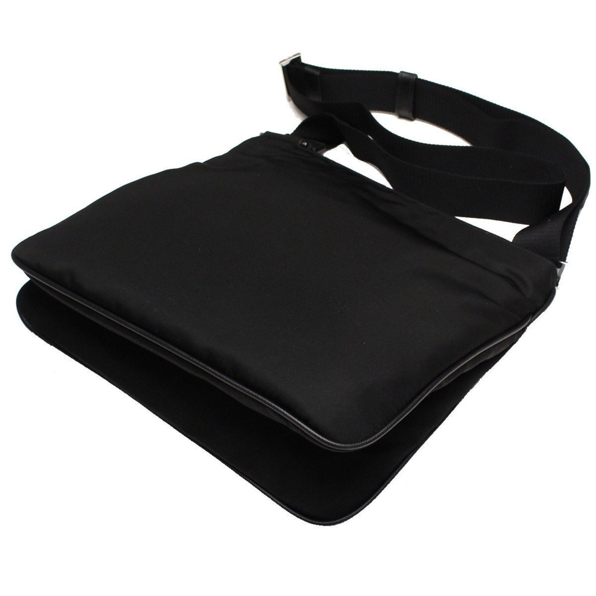 Prada Tessuto Saffiano Black Messenger Bag – Style Meets Functionality -   Shop Bags LLC