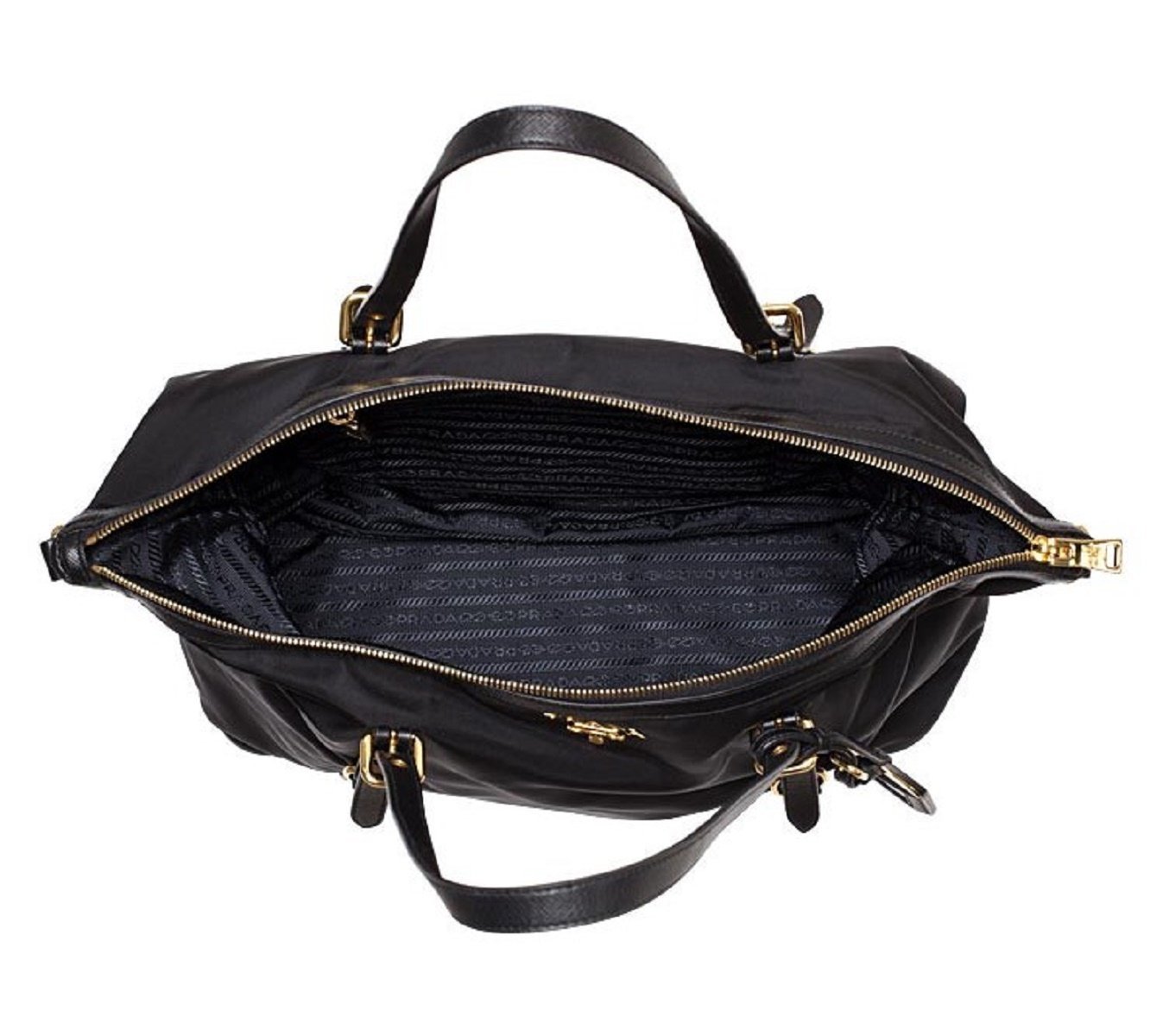 Prada Tessuto Saffiano Nylon Tote: Luxury & Functionality in Black -   Shop Bags LLC