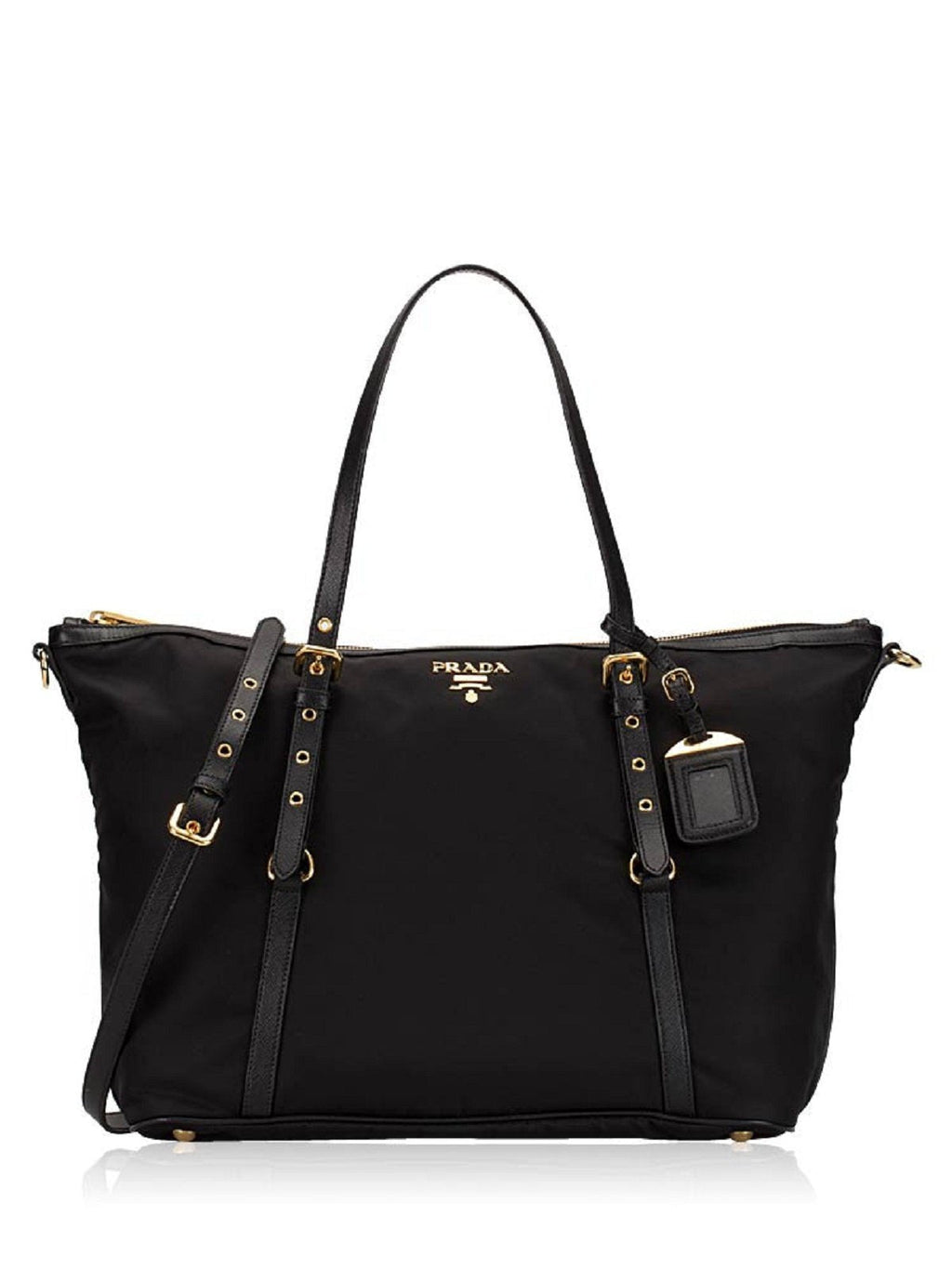 Prada Tessuto Saffiano Nylon Tote: Luxury & Functionality in Black -   Shop Bags LLC