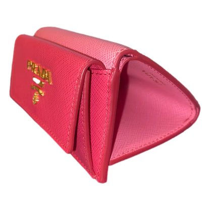 Prada Tri-Fold Saffiano Womens Pink Wallet - Stylish & Functional -   Shop Bags LLC 