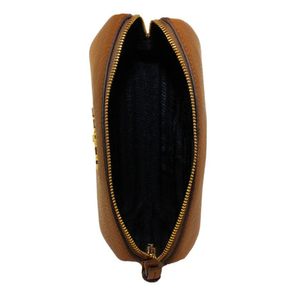 Prada Vitello Daino Cosmetic Bag Clutch Bag - Elegant Leather Style -   Shop Bags LLC 