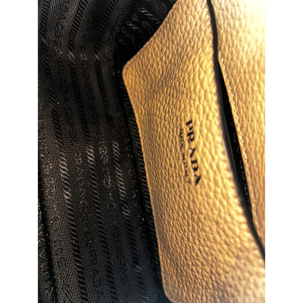 Prada Vitello Daino Leather Crossbody - Elegance Meets Versatility -   Shop Bags LLC