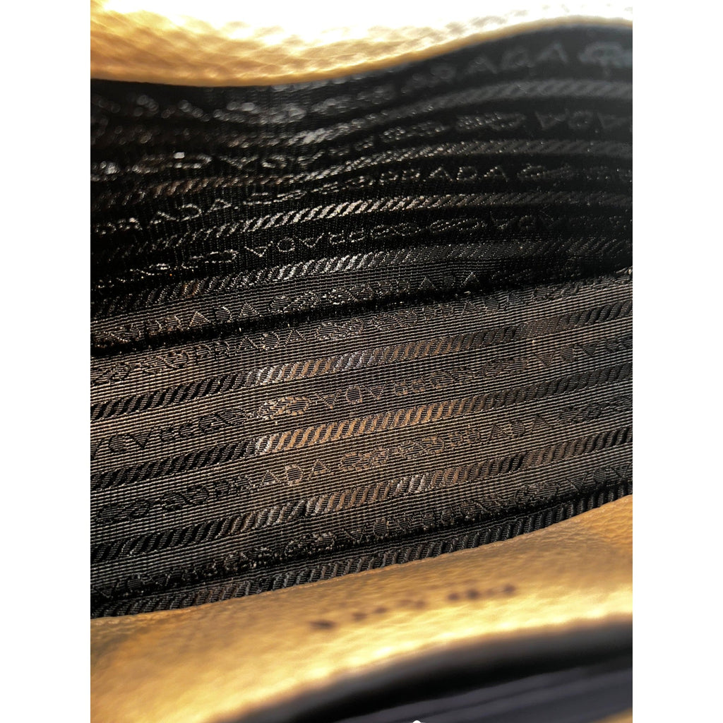 Prada Vitello Daino Leather Crossbody - Elegance Meets Versatility -   Shop Bags LLC