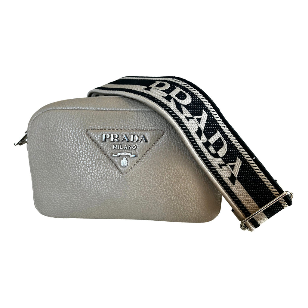 Prada Vitello Daino Leather Crossbody - Elegance Meets Versatility -   Shop Bags LLC