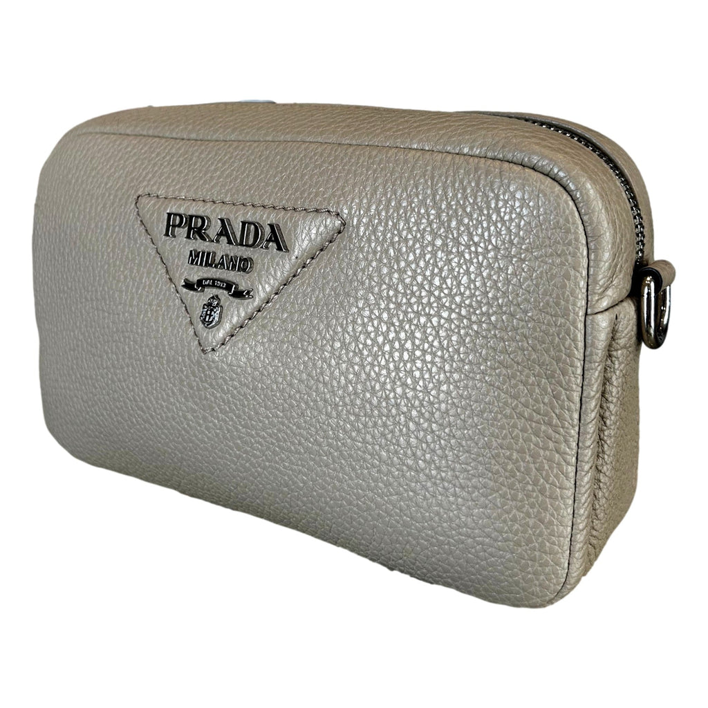 Prada Vitello Daino Leather Crossbody - Elegance Meets Versatility -   Shop Bags LLC