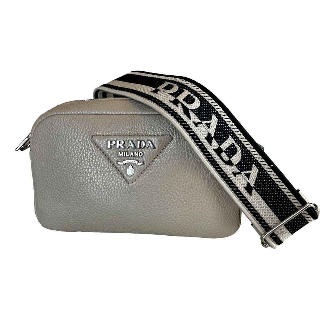 Prada Vitello Daino Leather Crossbody - Elegance Meets Versatility -   Shop Bags LLC