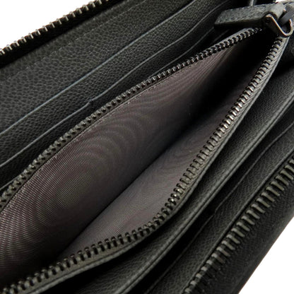 Prada Vitello Grain Wallet - Elegant Black & Grey Accessory -   Shop Bags LLC