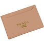 Prada Vitello Leather Card Holder - Sleek & Stylish in Beige -   Shop Bags LLC