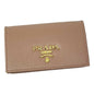 Prada Vitello Move Cipria Beige Leather Cardholder Snap Wallet -   Shop Bags LLC