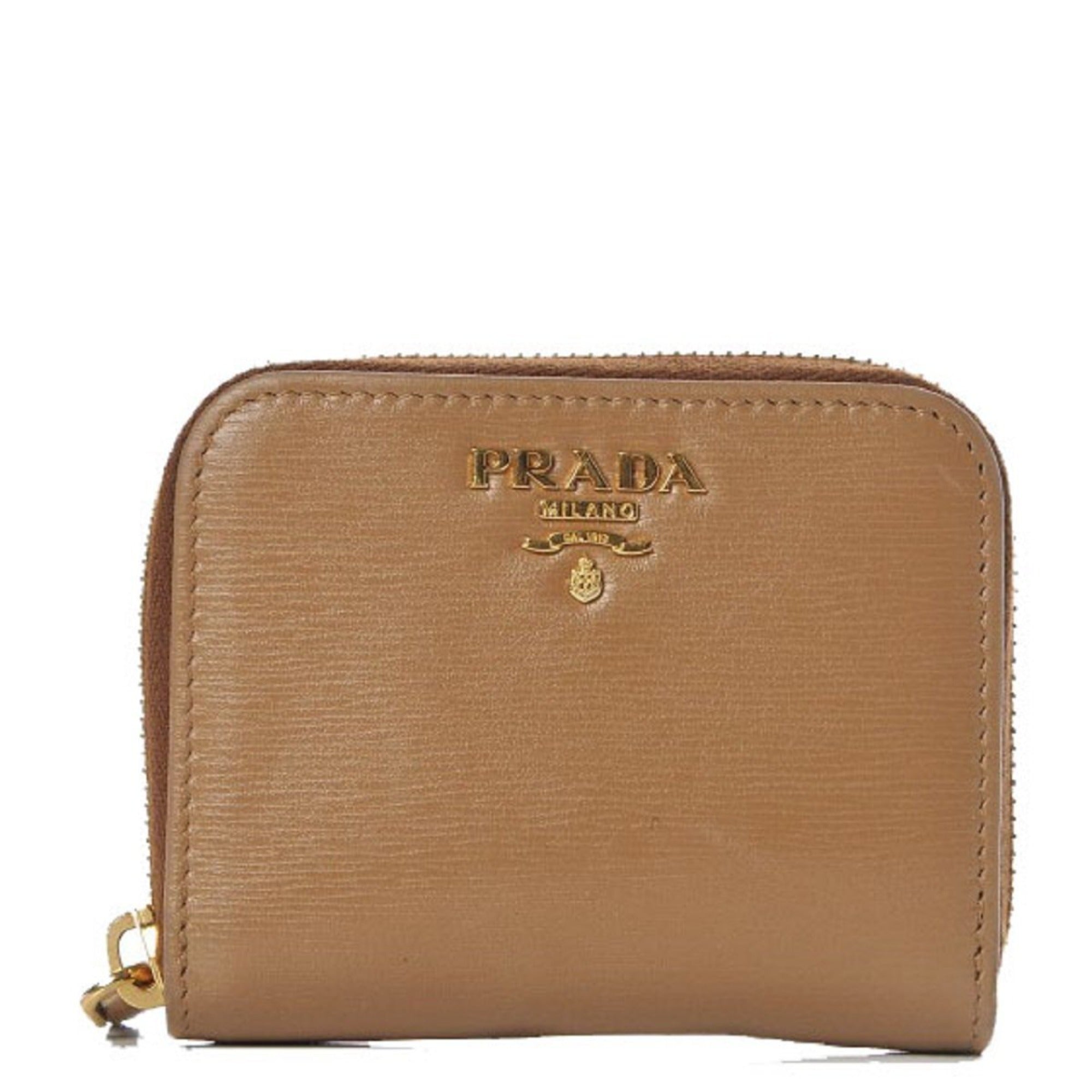 Prada Vitello Move Cipria Beige Leather Wallet - Stylish & Functional -   Shop Bags LLC