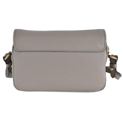 Prada Vitello Phenix Grey Leather Crossbody Bag - Chic & Versatile -   Shop Bags LLC