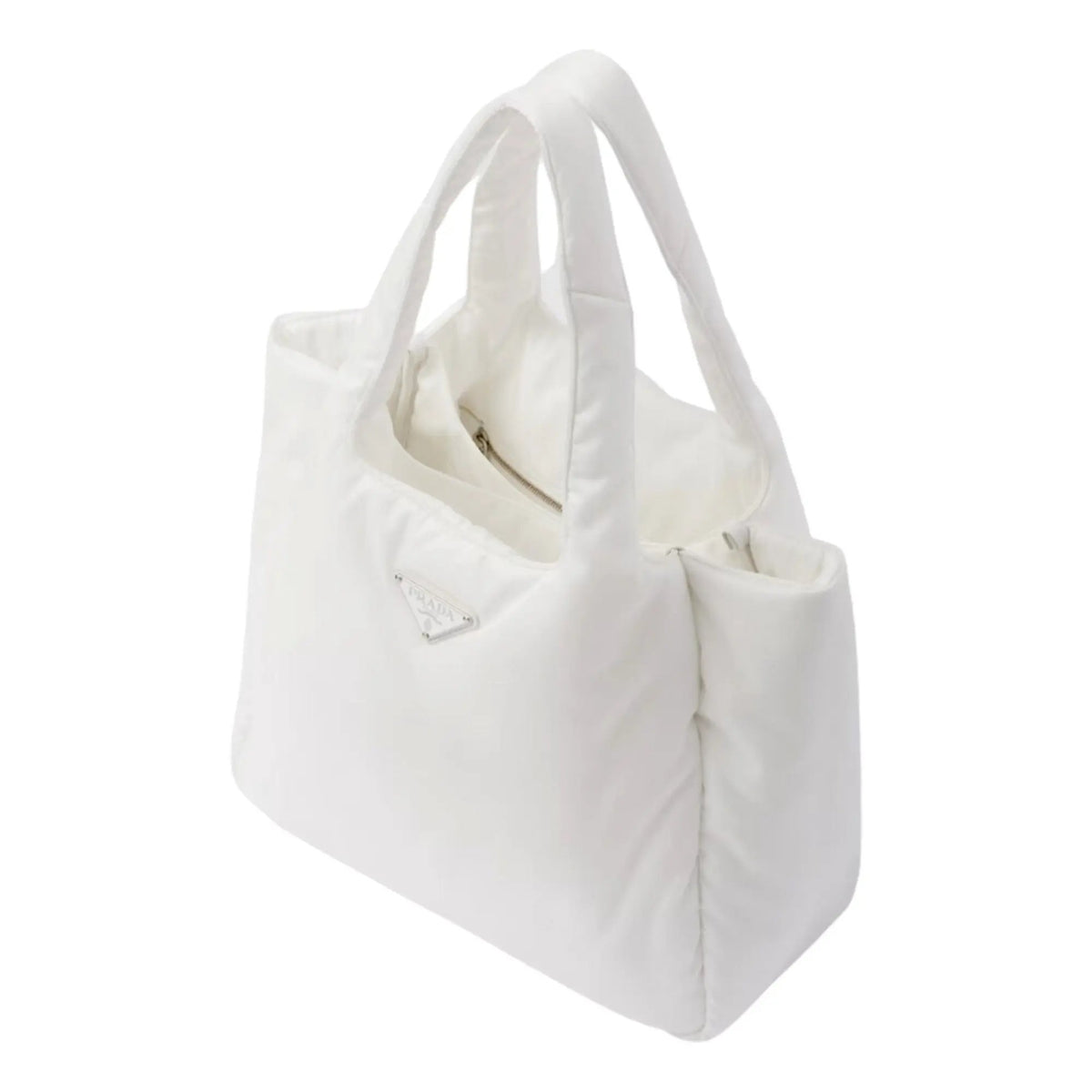 Prada White Padded Re-Nylon Large Tote Bag - Shop Bags LLC