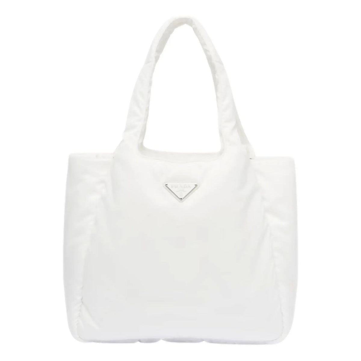Prada White Padded Re-Nylon Large Tote Bag - Shop Bags LLC