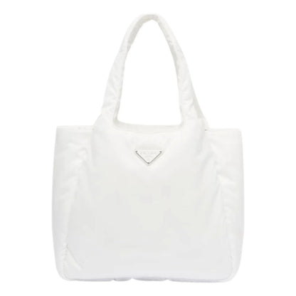 Prada White Padded Re-Nylon Large Tote Bag - Shop Bags LLC
