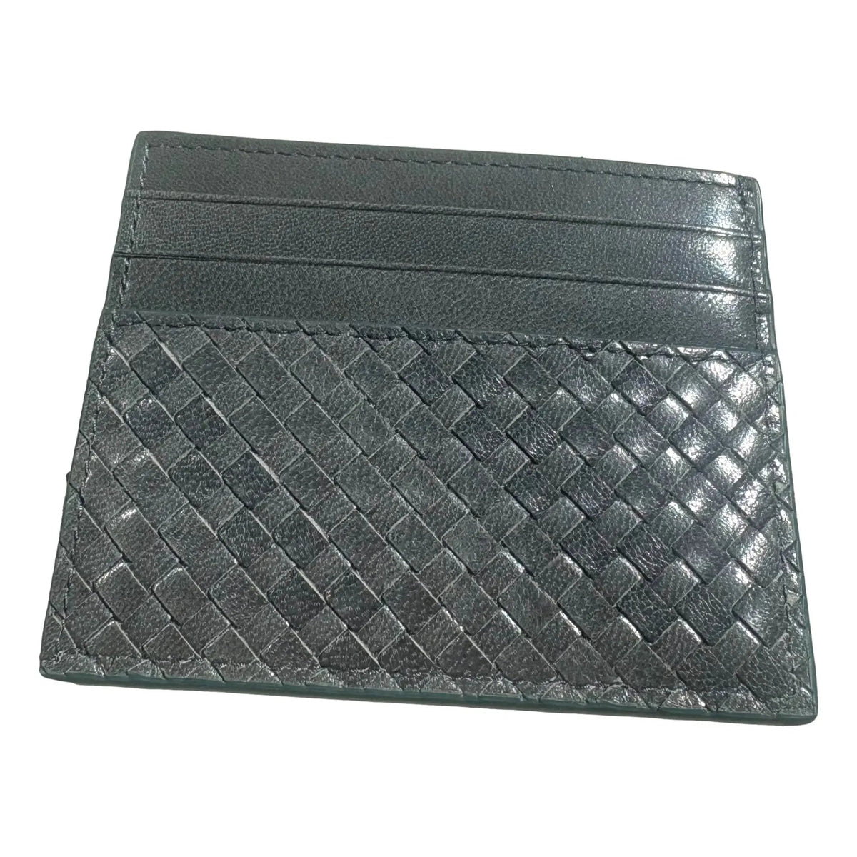 Prada Woven Leather Card Case Wallet - Elevate Your Style
