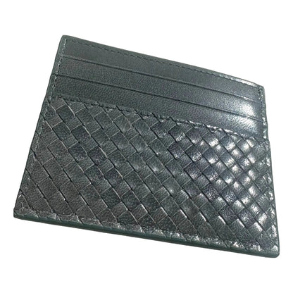 Prada Woven Leather Card Case Wallet - Elevate Your Style