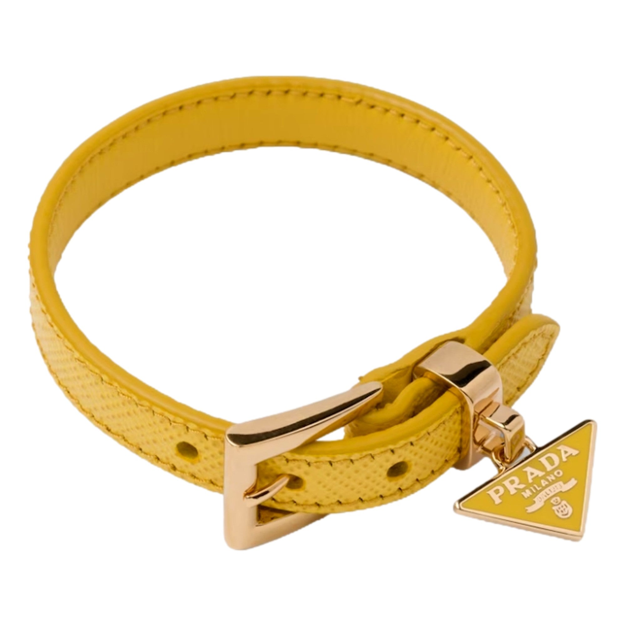 Prada Yellow Saffiano Bracelet: Elevate Style with Luxurious Flair -   Shop Bags LLC 